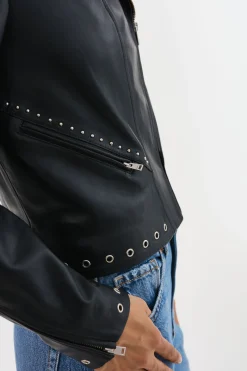 Femme LAMARQUE IDETTA | Veste De Motard En Cuir