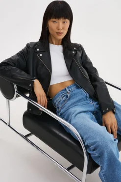 Femme LAMARQUE IDETTA | Veste De Motard En Cuir