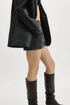 Femme LAMARQUE INAYA Micro Mini-jupe En Cuir