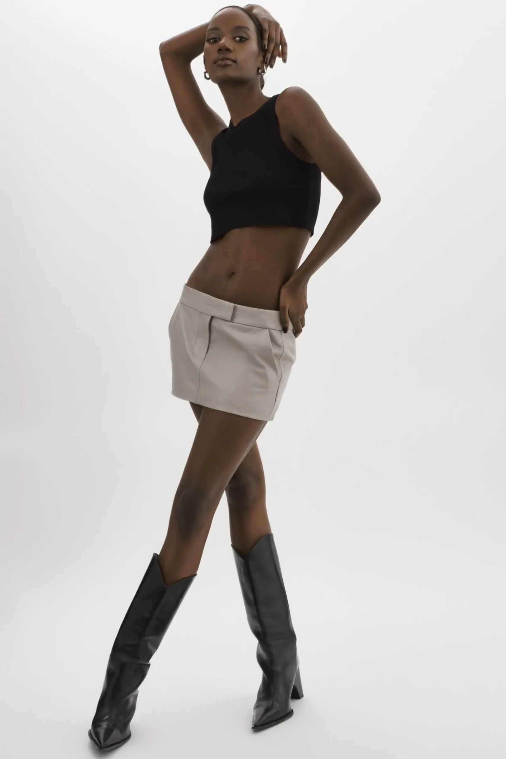 Femme LAMARQUE INYA | Micro-jupe En Cuir