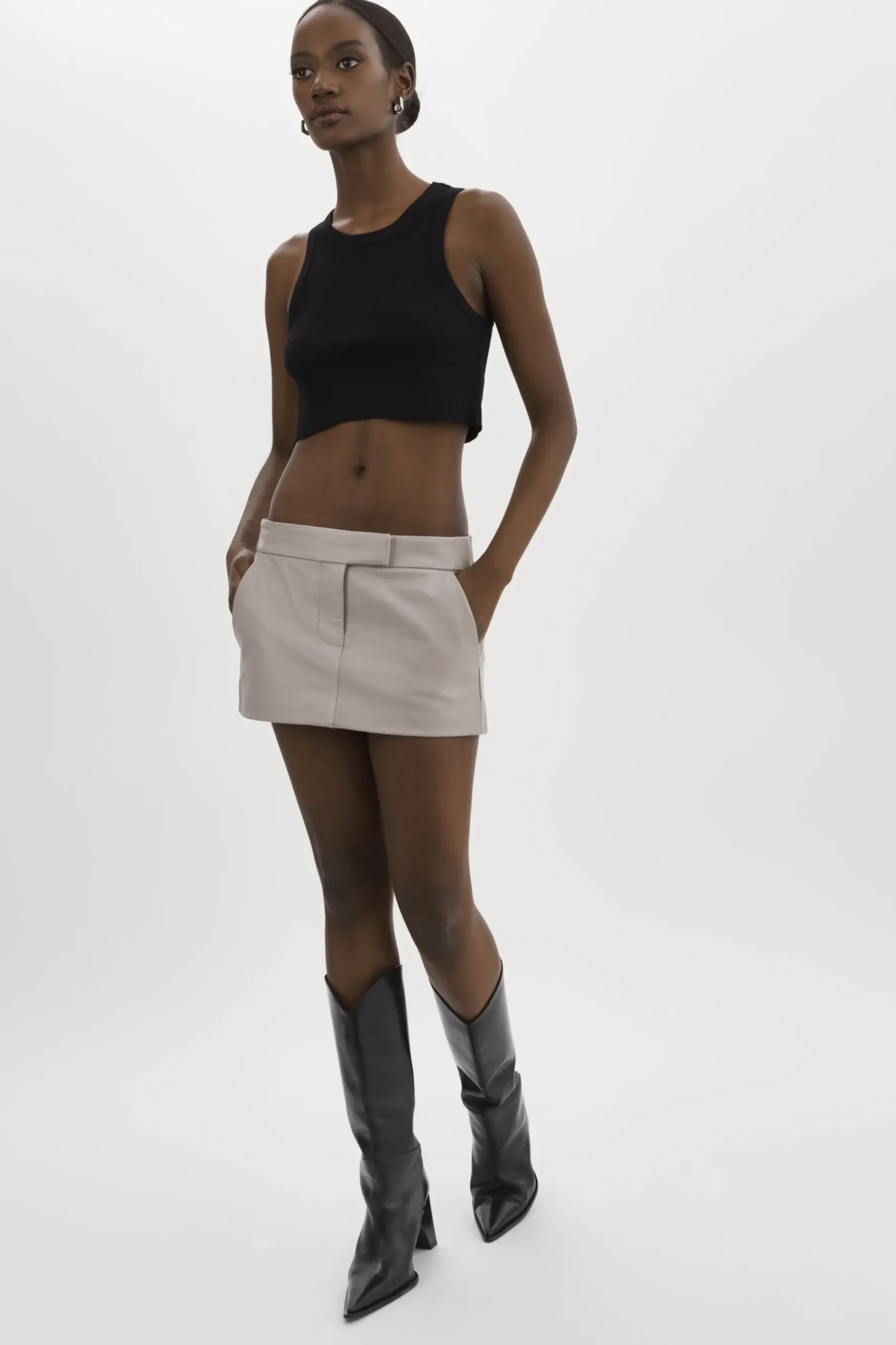 Femme LAMARQUE INYA | Micro-jupe En Cuir