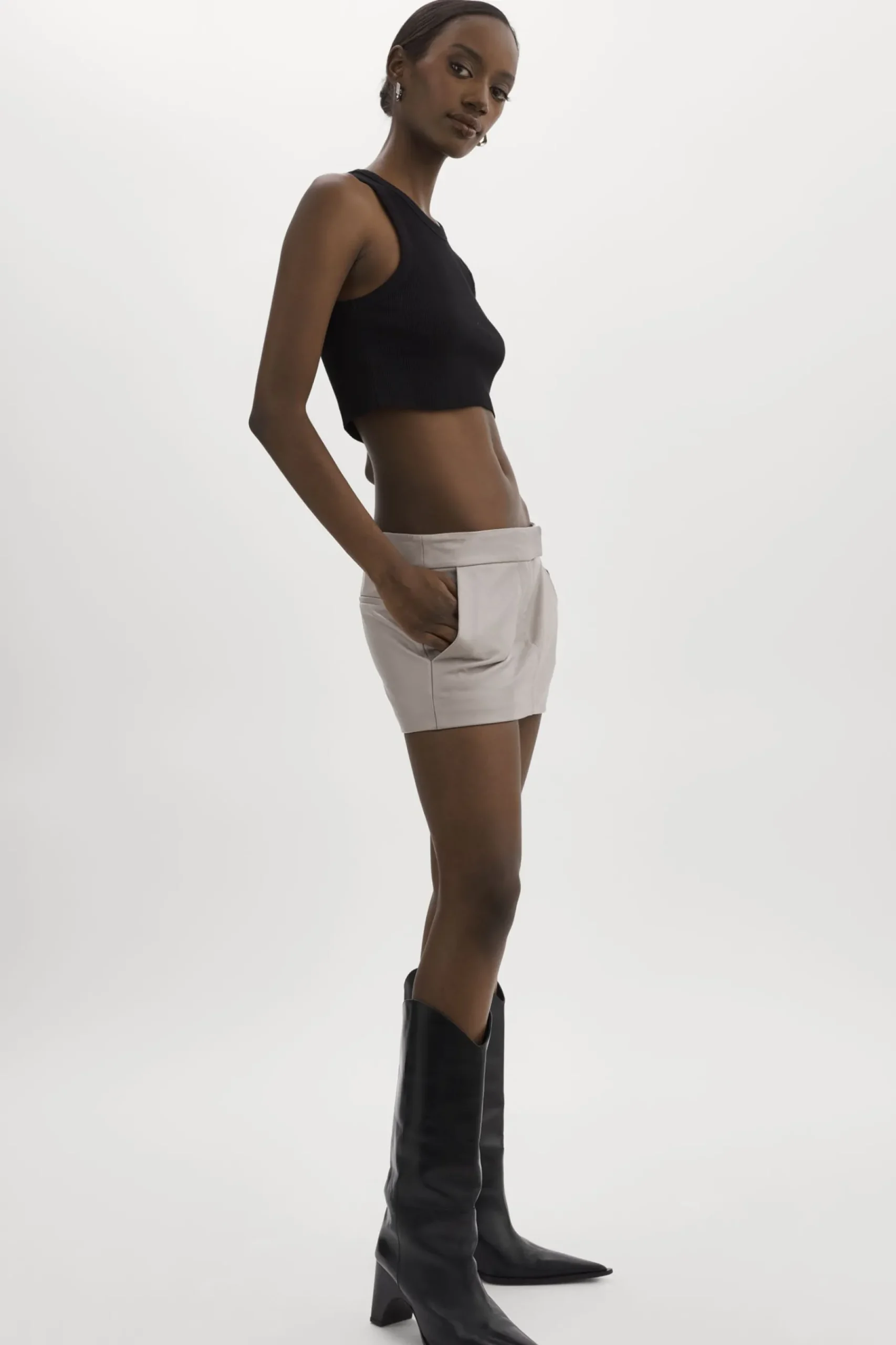 Femme LAMARQUE INYA | Micro-jupe En Cuir