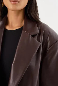 Femme LAMARQUE JANELLE | Manteau En Cuir Recyclé