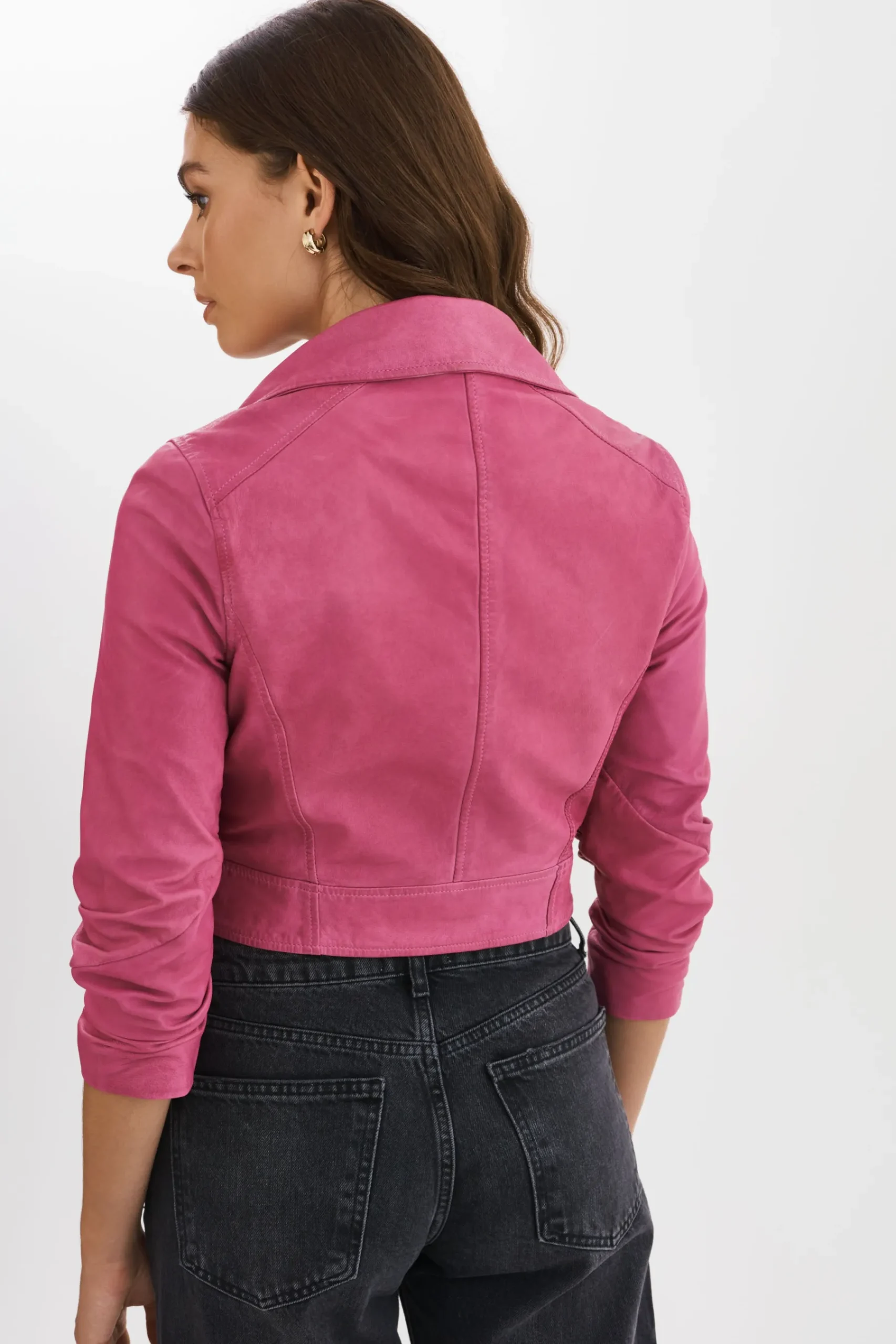Femme LAMARQUE JANIKA | Veste Motard Courte En Cuir