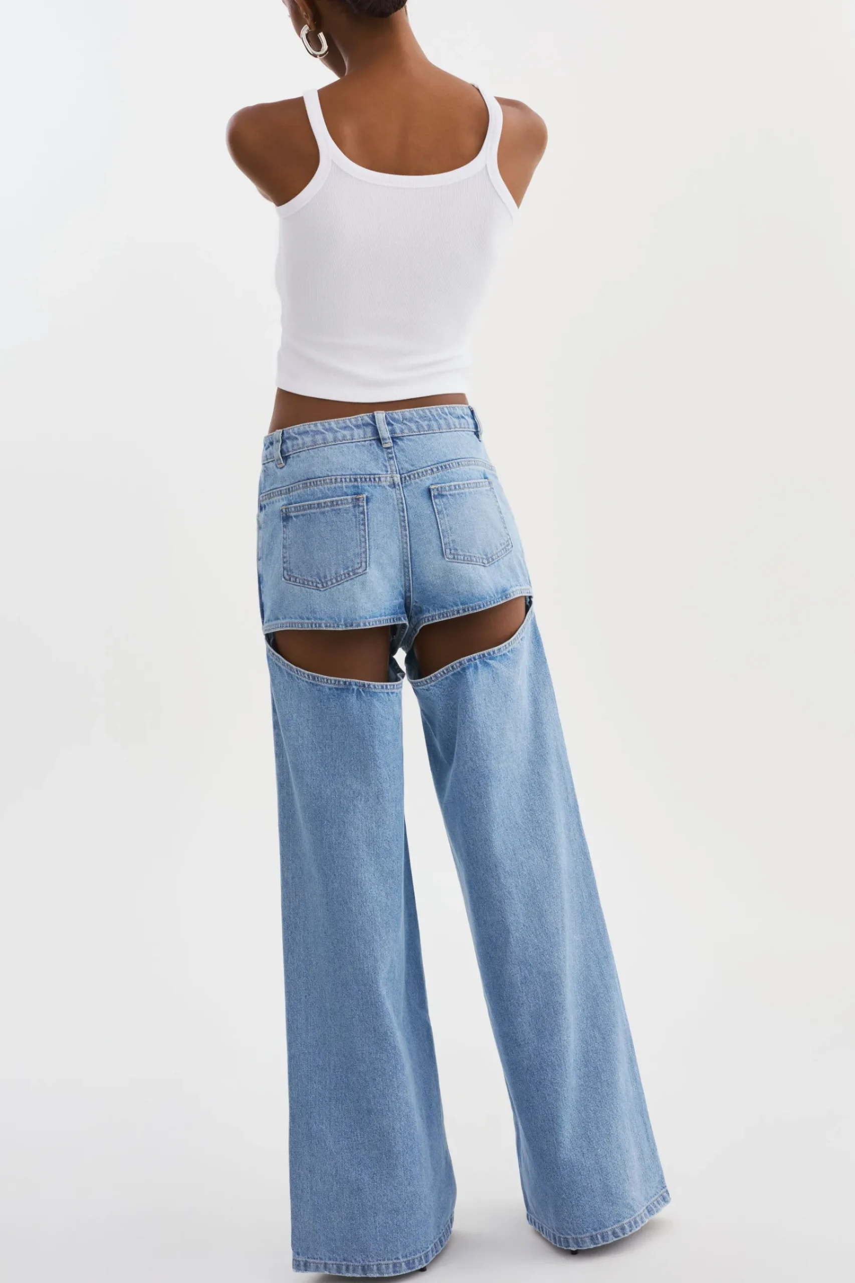 Femme LAMARQUE JAYLENE | Denim Cut-Out Jeans