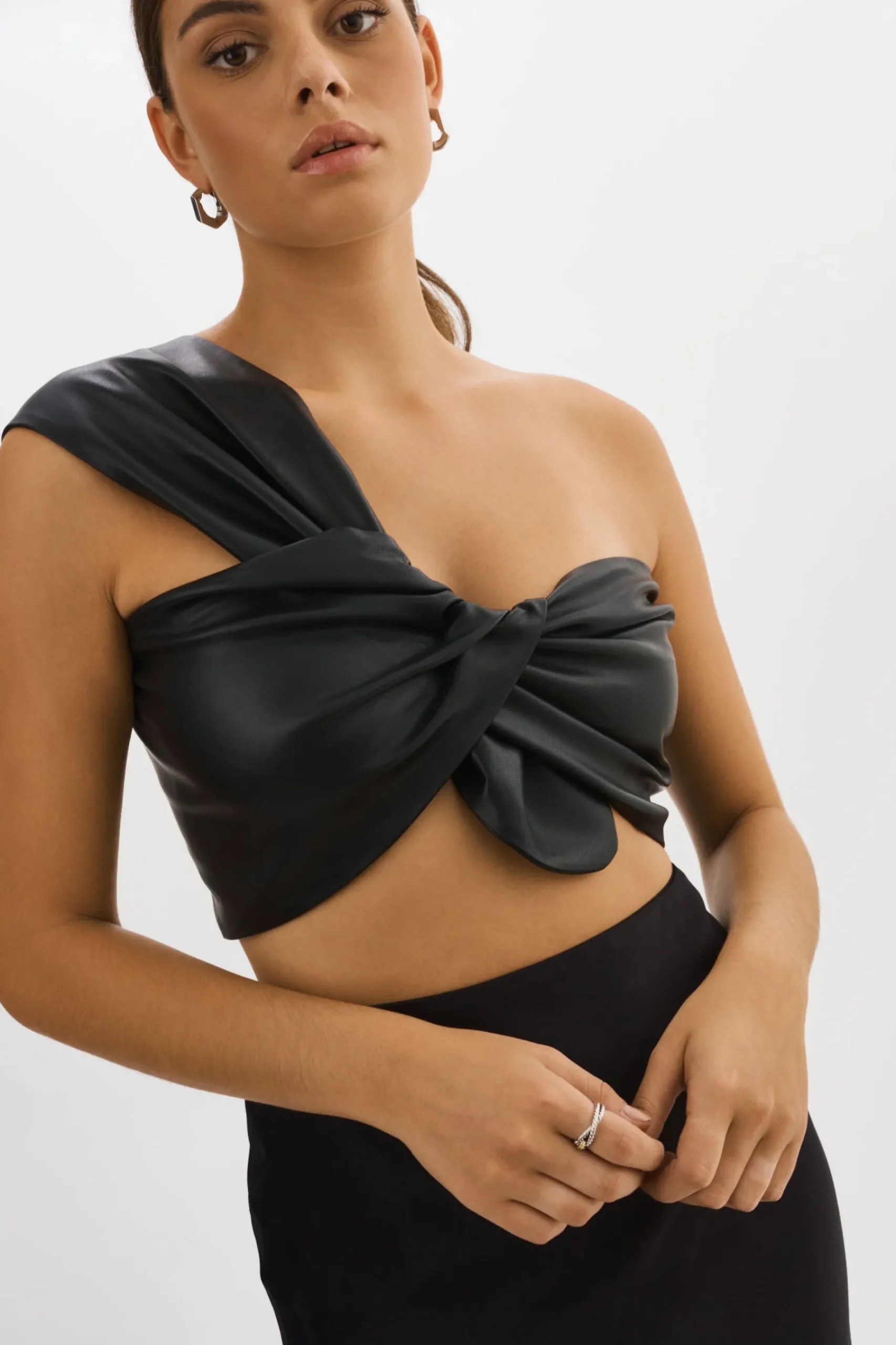 Femme LAMARQUE JOLIE | Haut Une Épaule En Similicuir