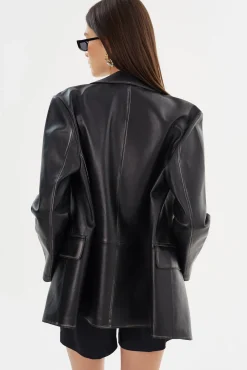Femme LAMARQUE KARRIN | Blazer En Cuir Vieilli