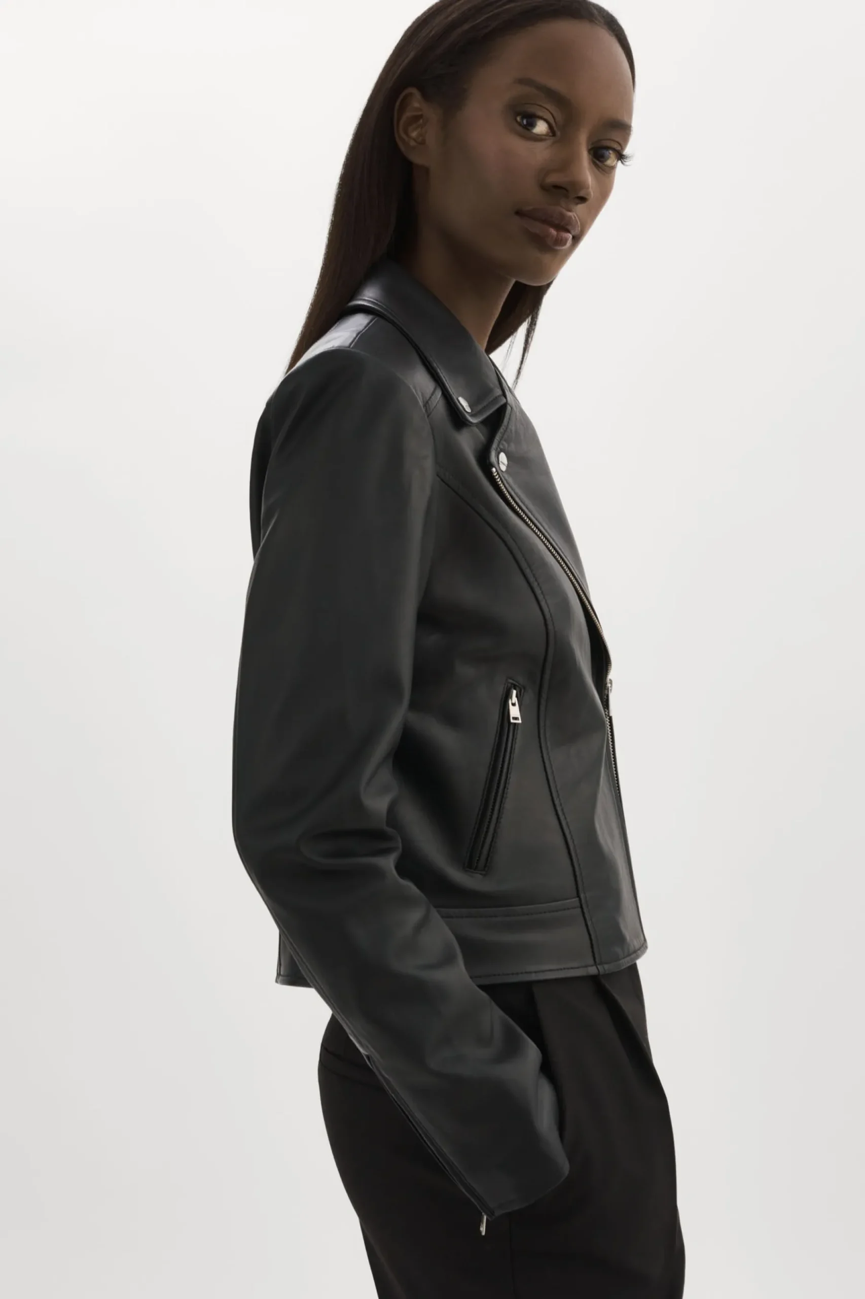 Femme LAMARQUE KELSEY | Veste De Motard En Cuir