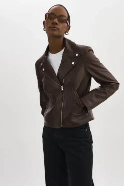 Femme LAMARQUE KELSEY | Veste De Motard En Cuir