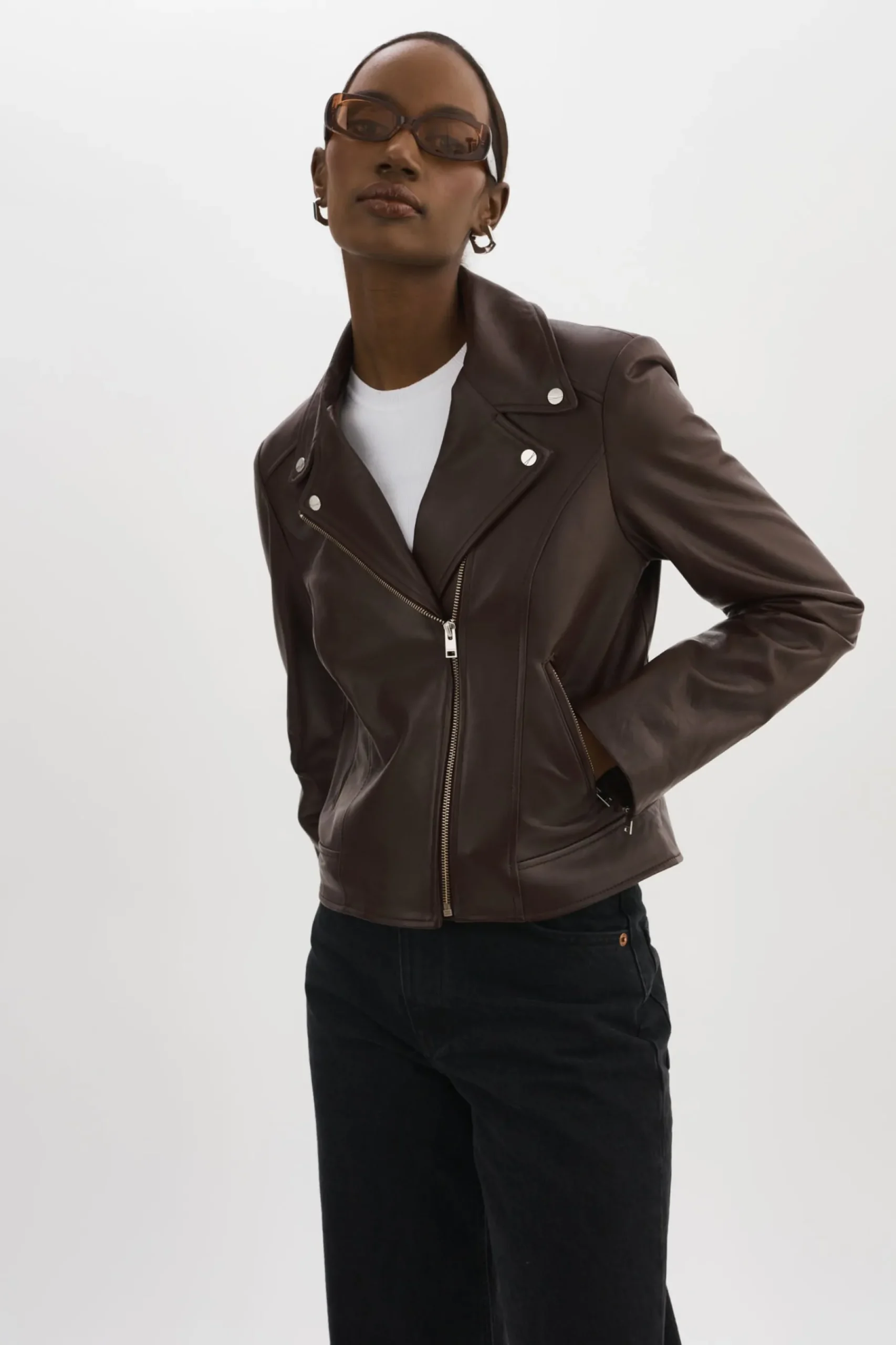 Femme LAMARQUE KELSEY | Veste De Motard En Cuir