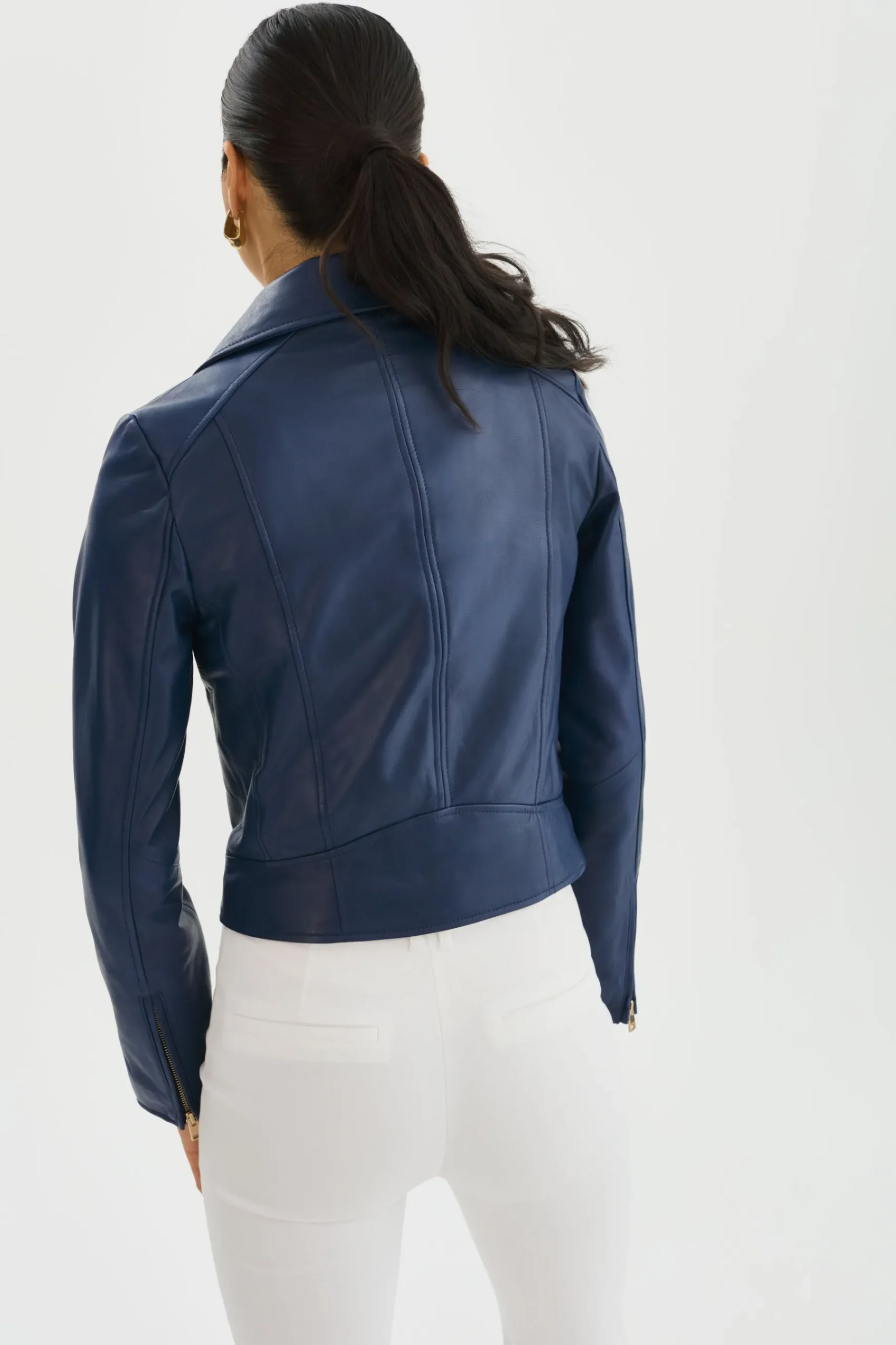 Femme LAMARQUE KELSEY OR | Veste De Motard En Cuir