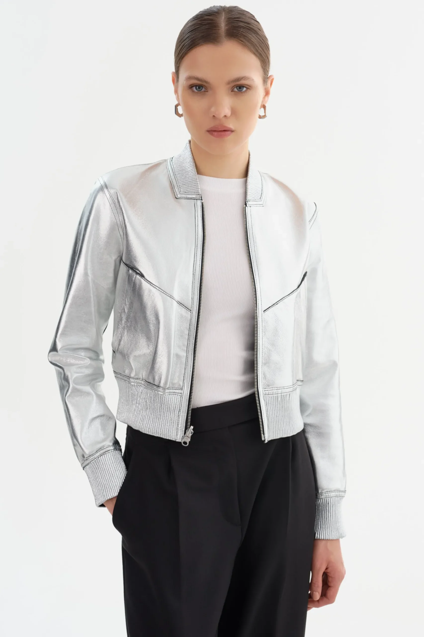 Femme LAMARQUE KORDELLA | Reversible Leather Bomber Jacket