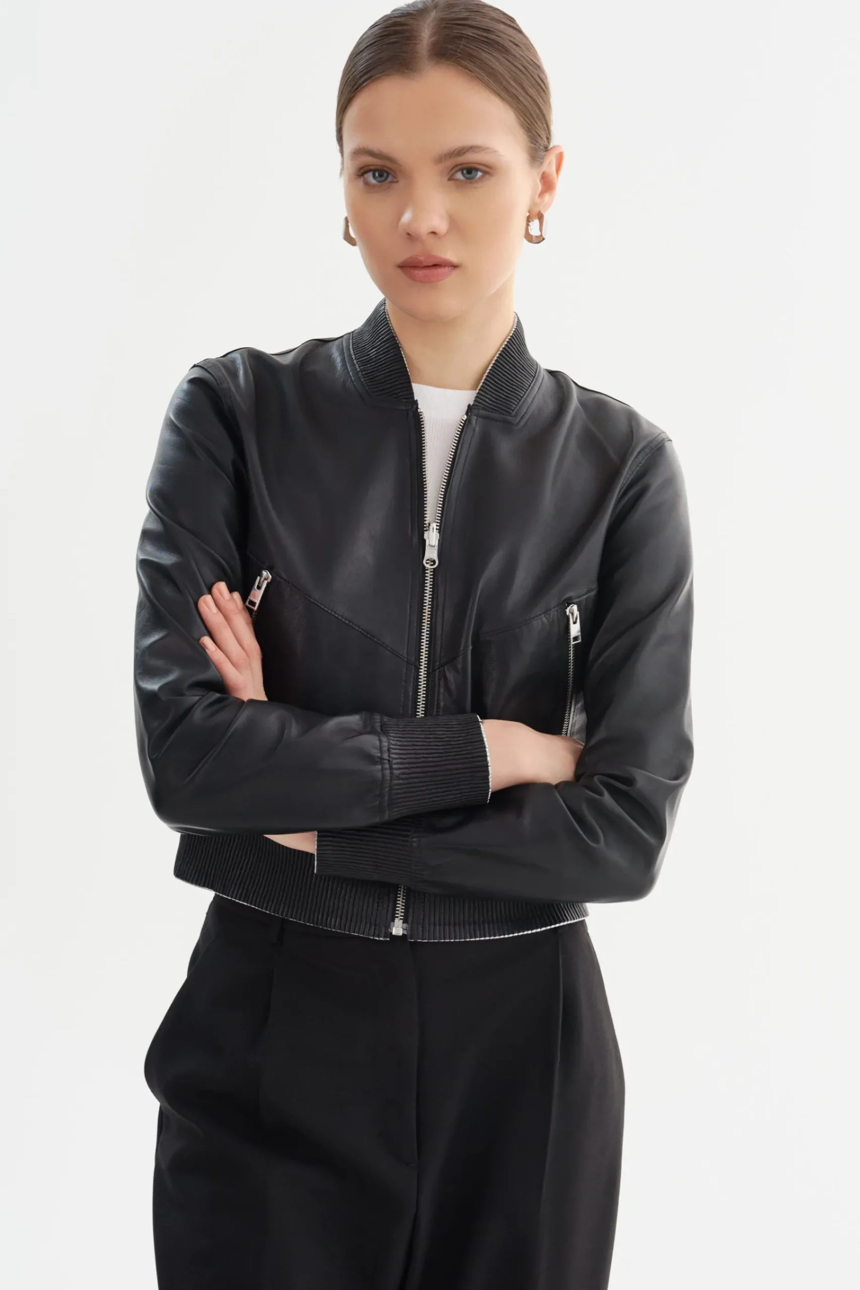 Femme LAMARQUE KORDELLA | Reversible Leather Bomber Jacket