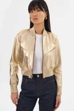 Femme LAMARQUE KORDELLA | Reversible Leather Bomber Jacket