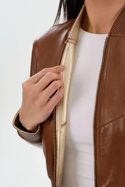 Femme LAMARQUE KORDELLA | Reversible Leather Bomber Jacket