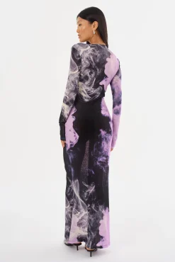 Femme LAMARQUE LEANDRA | Robe Maxi En Jersey Imprimé