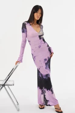 Femme LAMARQUE LEANDRA | Robe Maxi En Jersey Imprimé