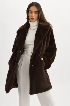 Femme LAMARQUE LINNEA | Manteau En Fausse Fourrure