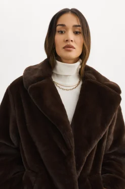 Femme LAMARQUE LINNEA | Manteau En Fausse Fourrure