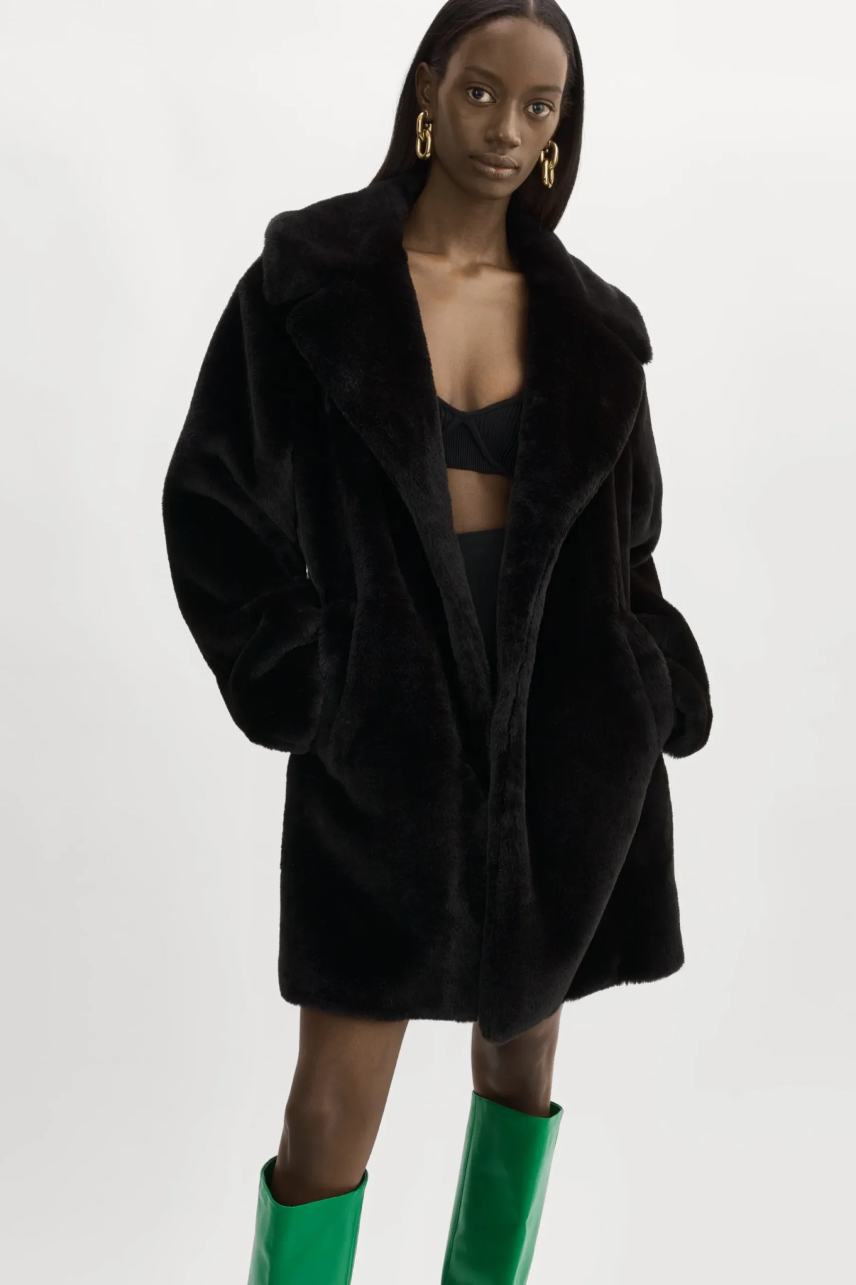 Femme LAMARQUE LINNEA | Manteau En Fausse Fourrure