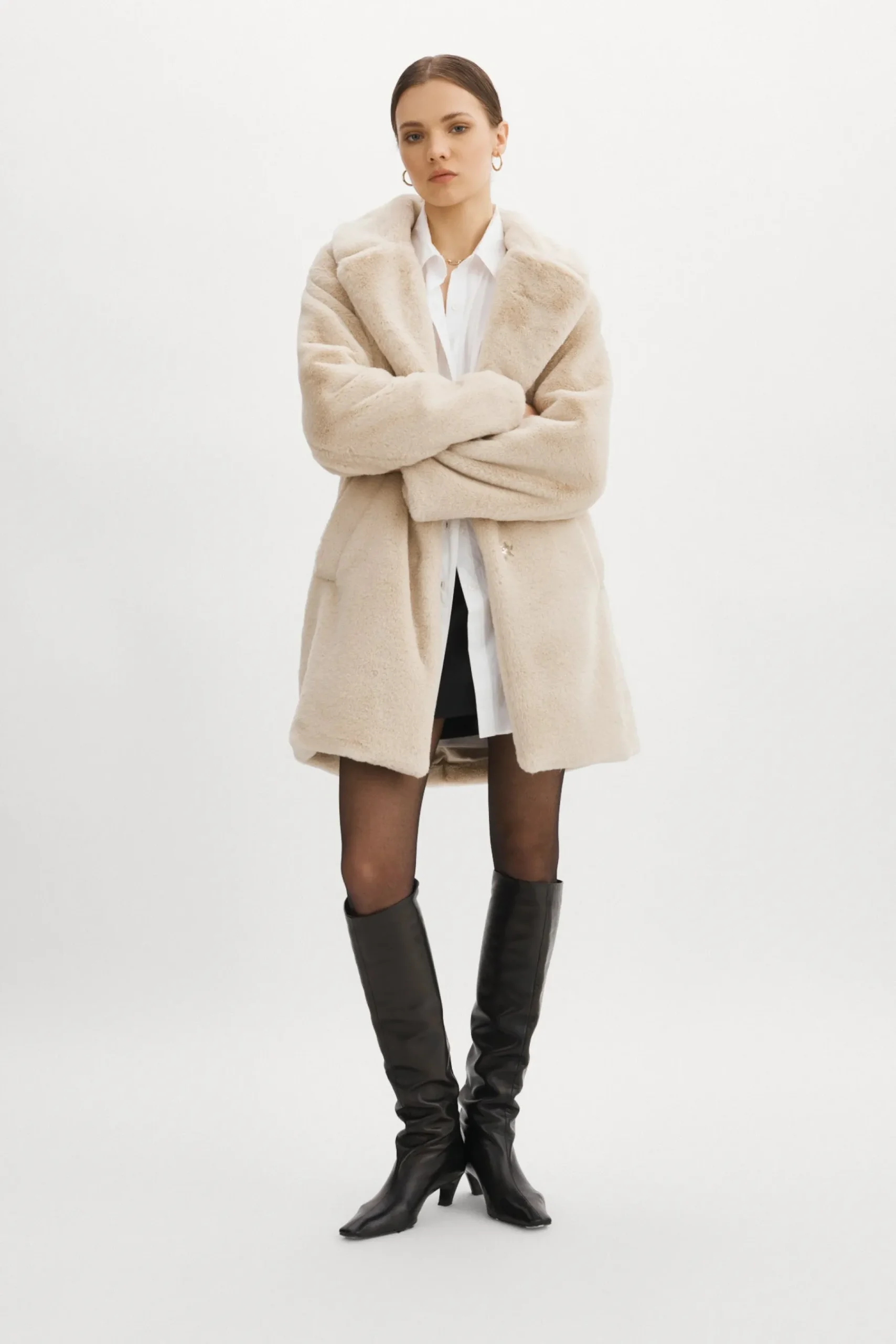 Femme LAMARQUE LINNEA | Manteau En Fausse Fourrure