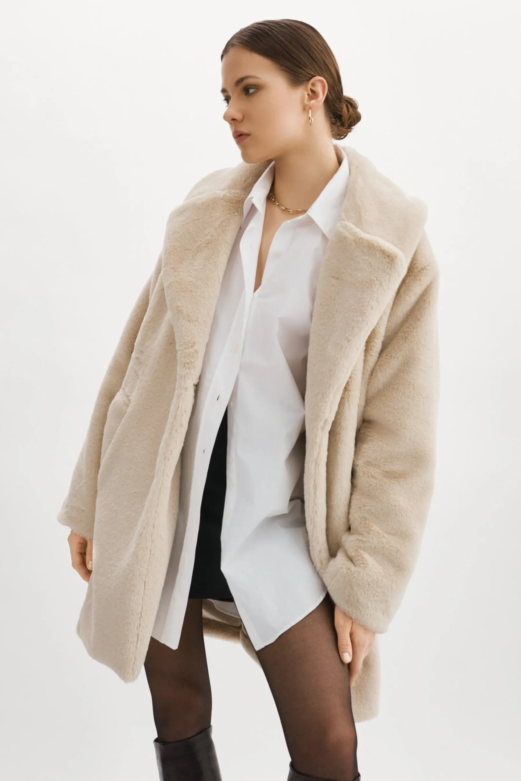 Femme LAMARQUE LINNEA | Manteau En Fausse Fourrure