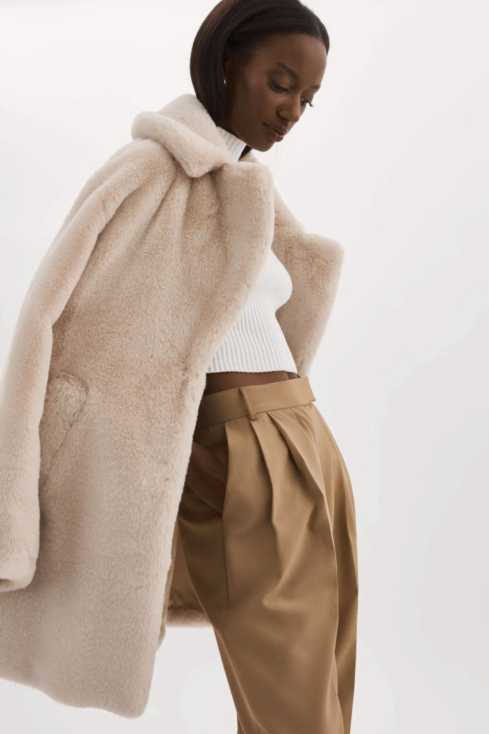 Femme LAMARQUE LINNEA | Manteau En Fausse Fourrure
