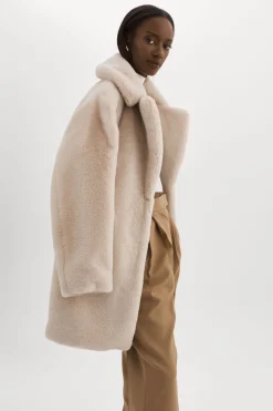 Femme LAMARQUE LINNEA | Manteau En Fausse Fourrure