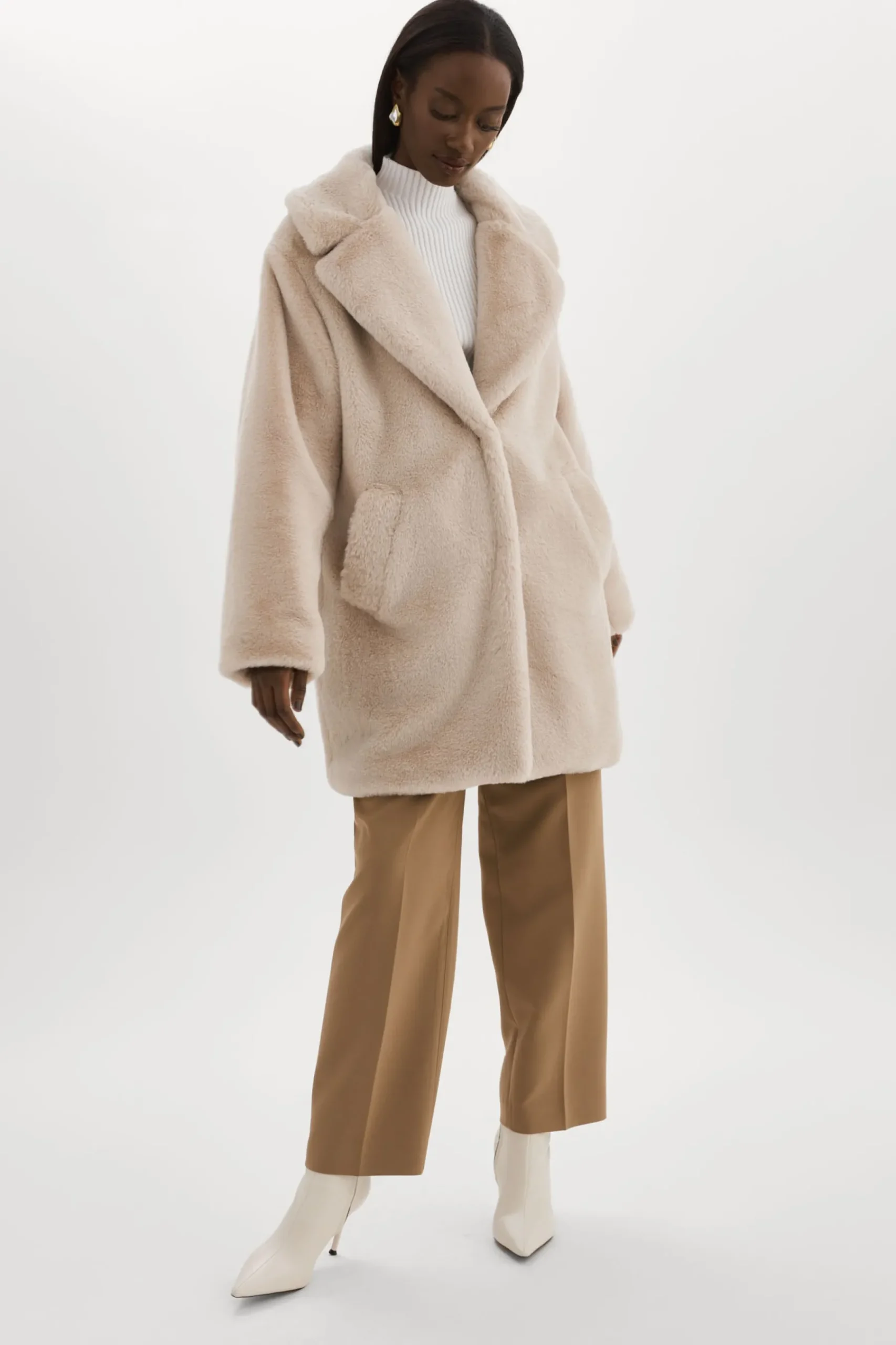Femme LAMARQUE LINNEA | Manteau En Fausse Fourrure