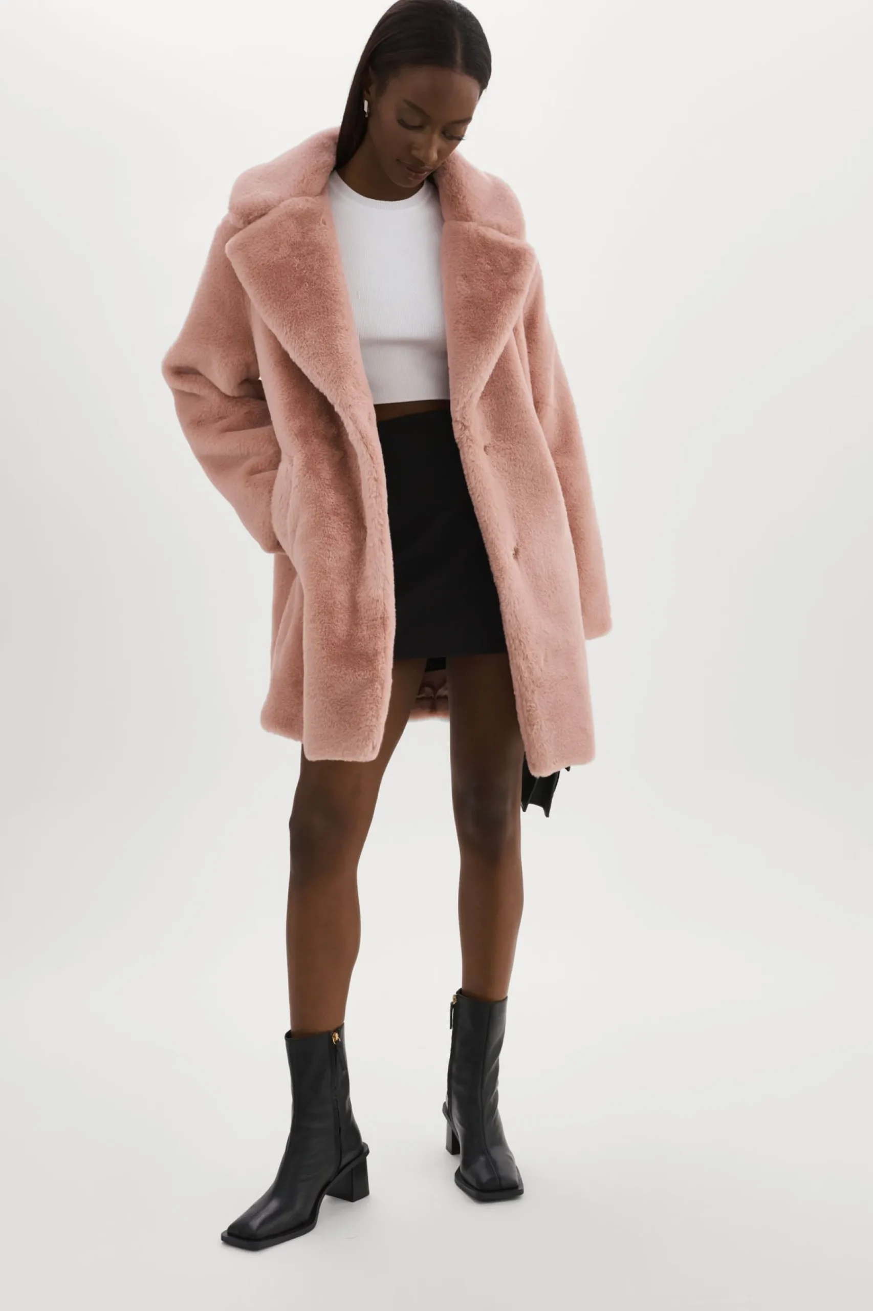 Femme LAMARQUE LINNEA | Manteau En Fausse Fourrure
