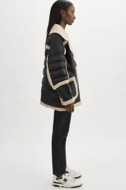 Femme LAMARQUE LISA | Manteau Cocoon En Matières Mixtes