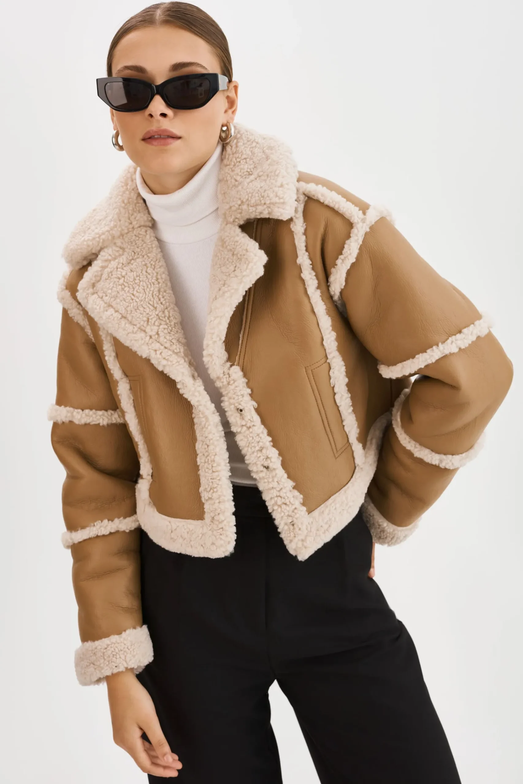Femme LAMARQUE MARIANE | Manteau Détachable En Fausse Peau De Mouton