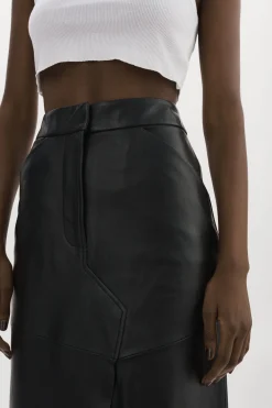 Femme LAMARQUE MARIETTE | Jupe Maxi En Cuir