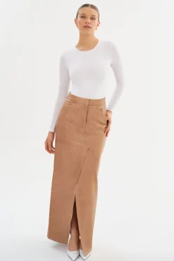Femme LAMARQUE MARIETTE | Jupe Maxi En Cuir
