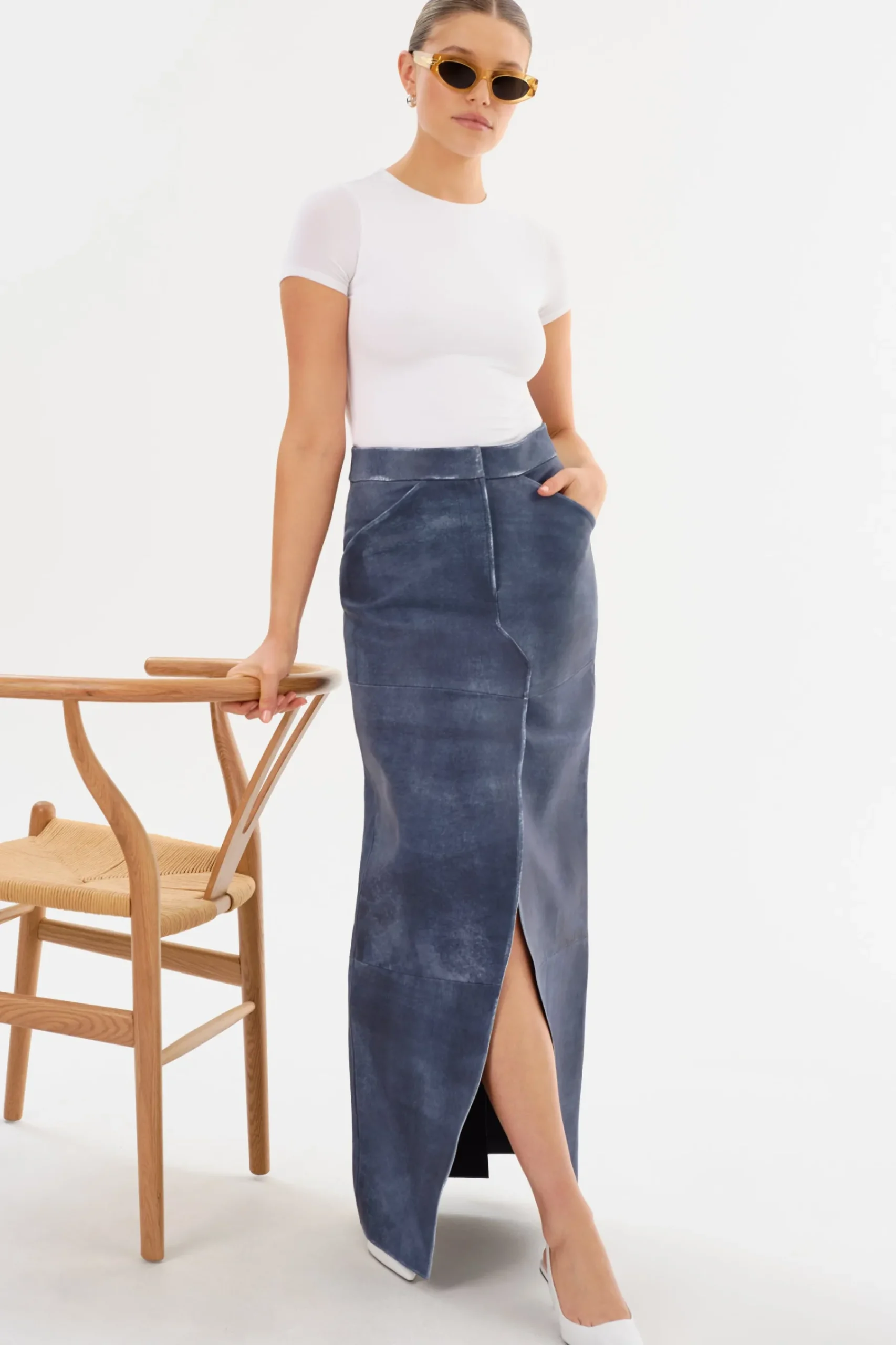 Femme LAMARQUE MARIETTE | Jupe Maxi En Cuir