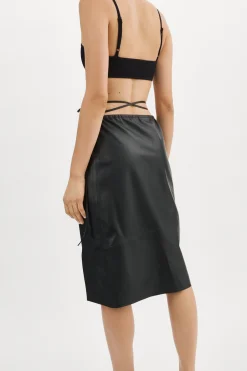 Femme LAMARQUE MARISSA Jupe Cravate En Cuir