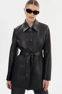 Femme LAMARQUE MARLOWE | Leather Trench Coat