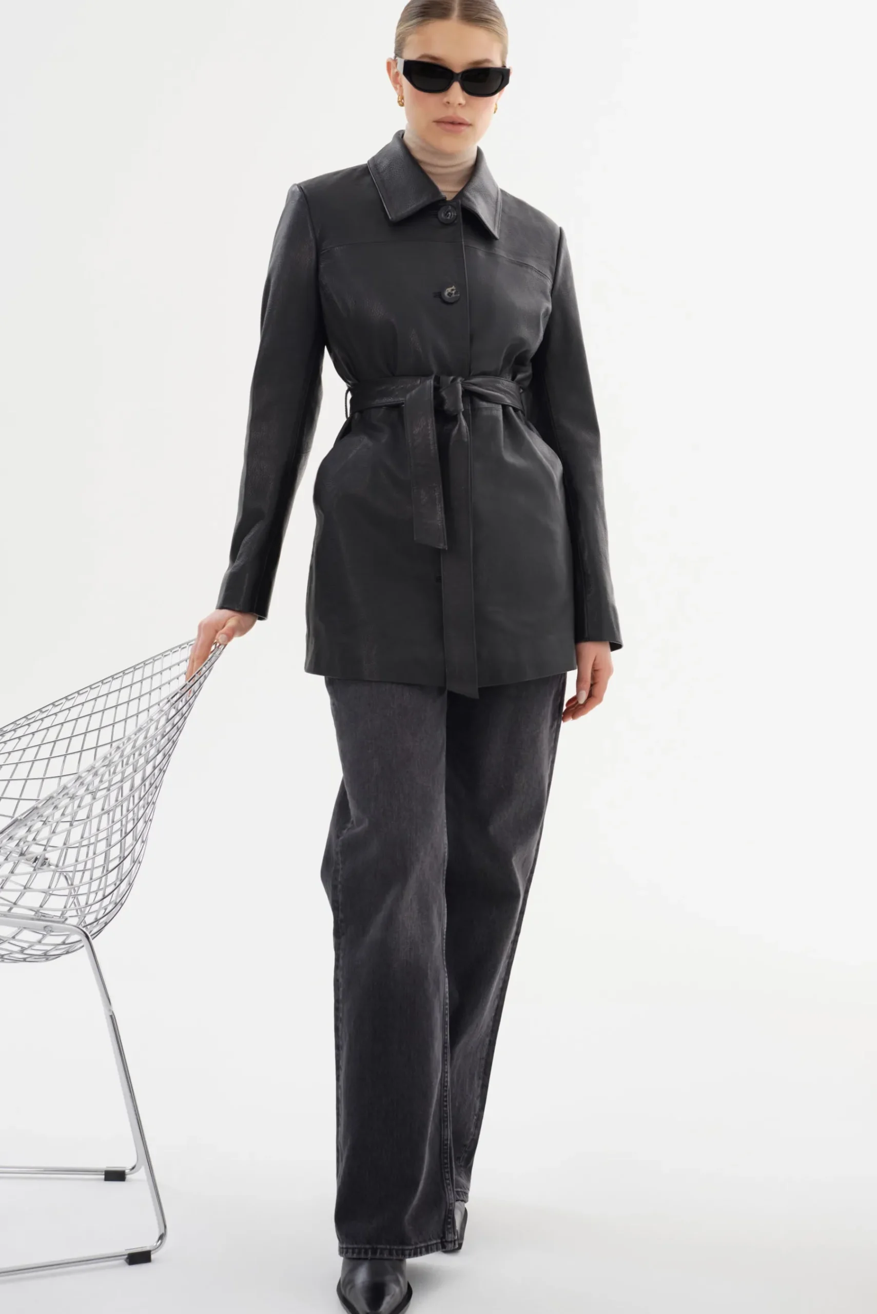 Femme LAMARQUE MARLOWE | Leather Trench Coat