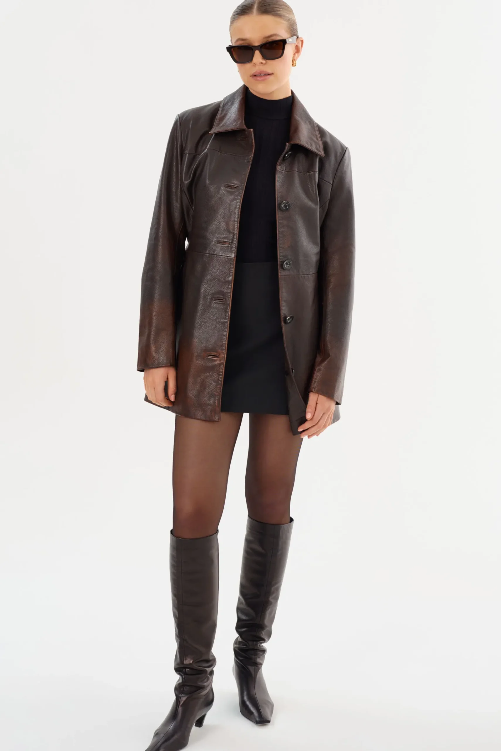 Femme LAMARQUE MARLOWE | Leather Trench Coat