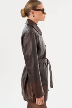 Femme LAMARQUE MARLOWE | Leather Trench Coat