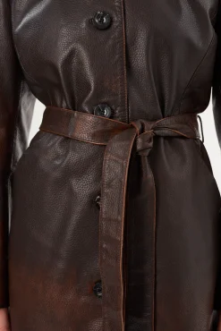 Femme LAMARQUE MARLOWE | Leather Trench Coat