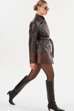 Femme LAMARQUE MARLOWE | Leather Trench Coat