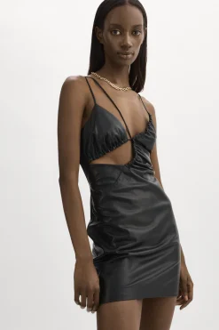 Femme LAMARQUE NADIA | Mini Robe En Cuir