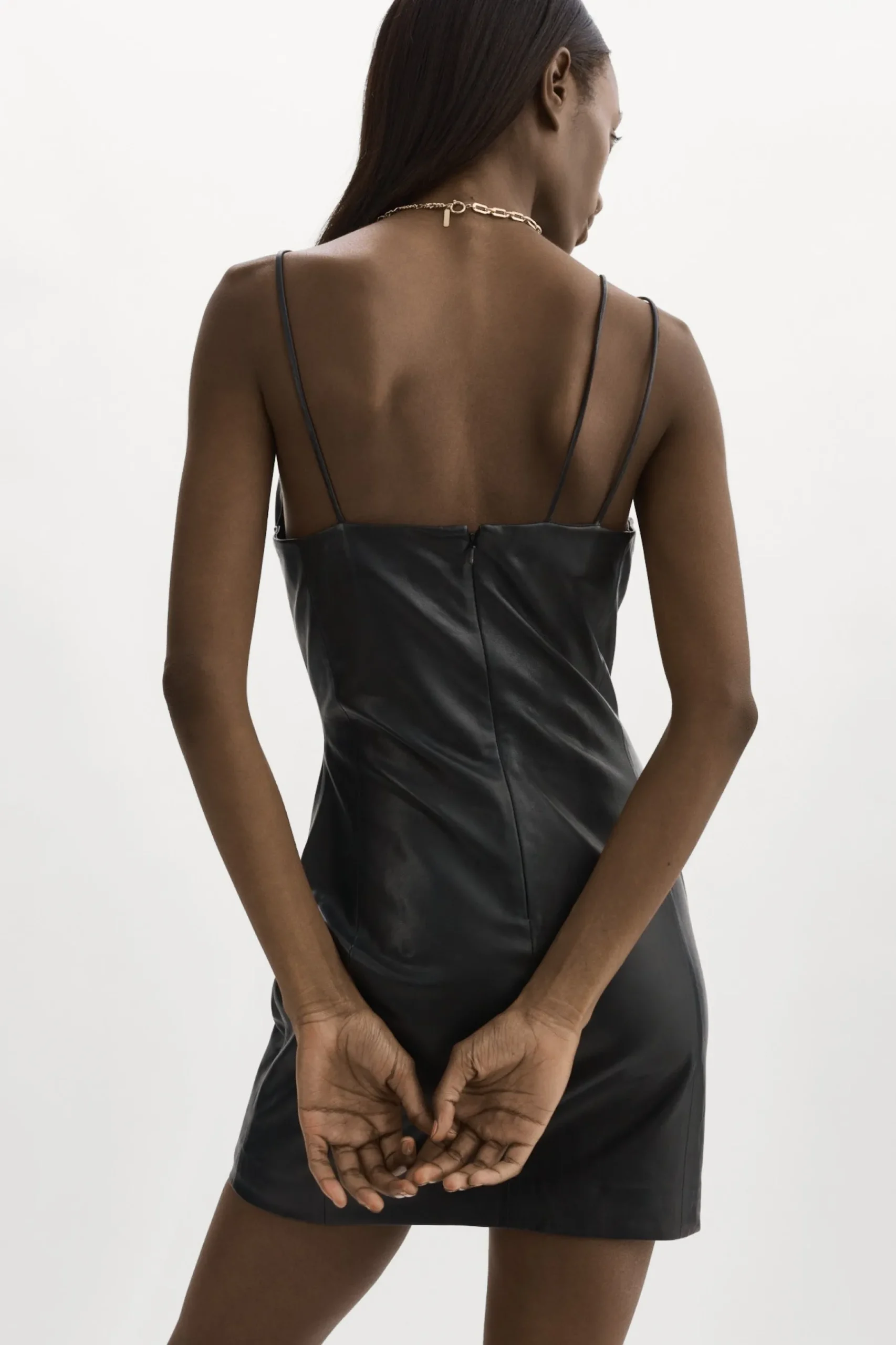 Femme LAMARQUE NADIA | Mini Robe En Cuir