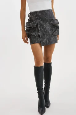 Femme LAMARQUE NAKIA | Jupe Cargo En Simili Cuir