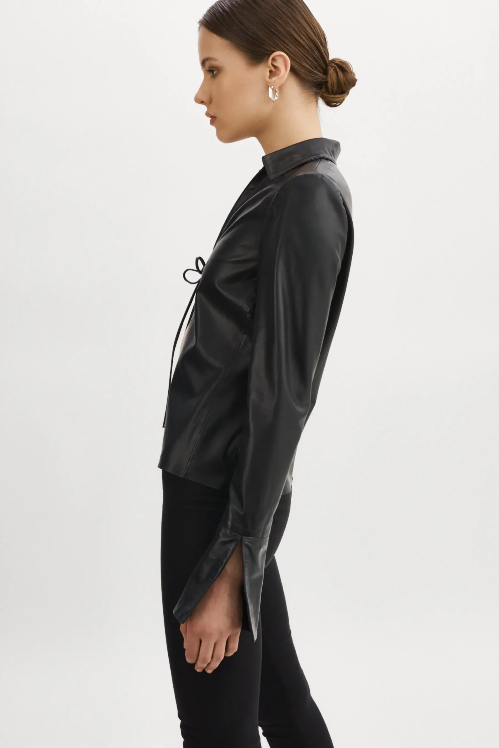 Femme LAMARQUE NATASHA | Top En Cuir à Nouer