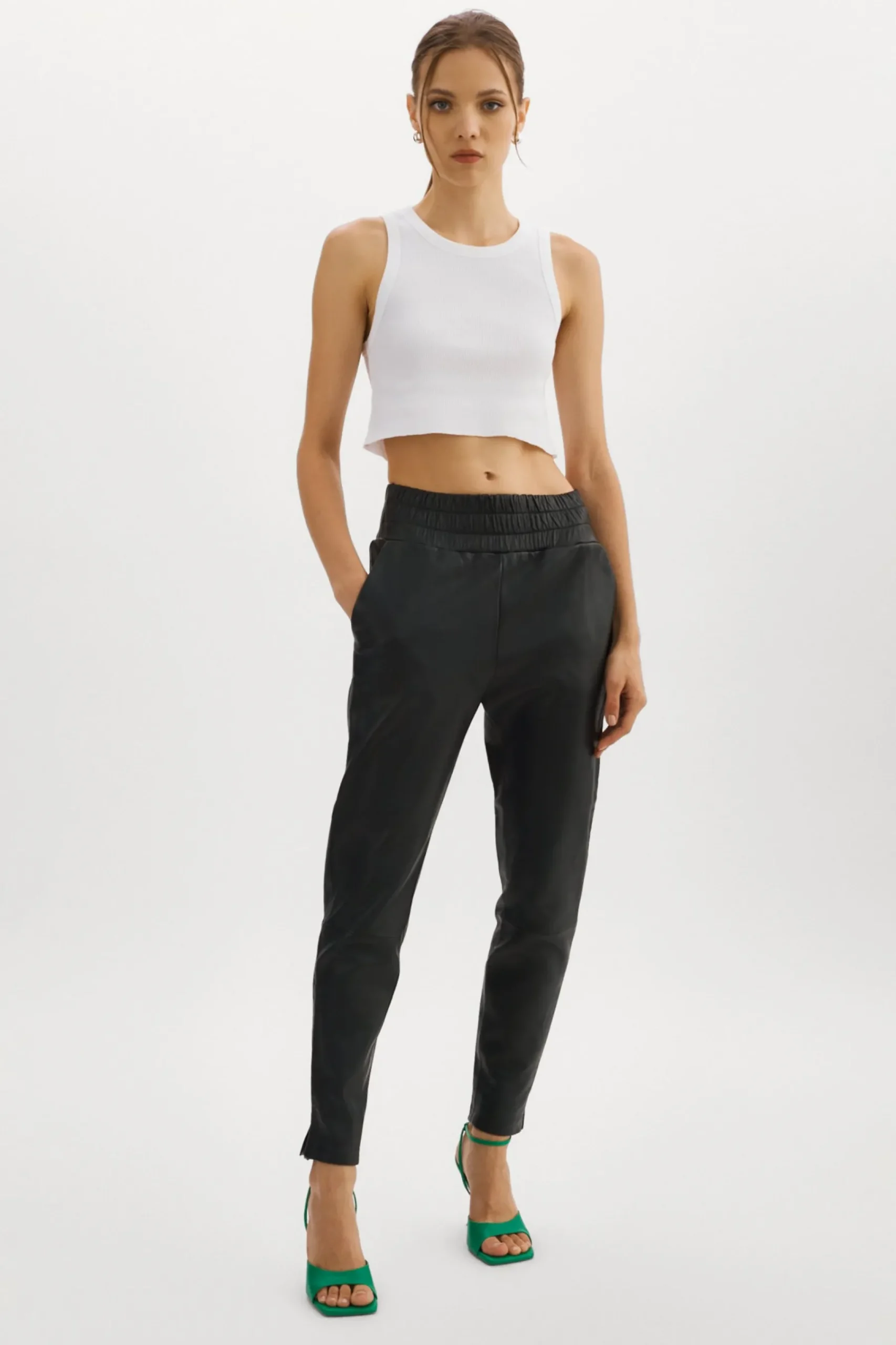 Femme LAMARQUE NINETA | Legging En Cuir