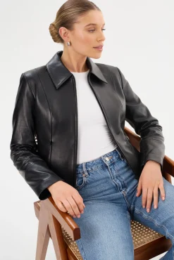 Femme LAMARQUE OCEANA | Fitted Leather Jacket