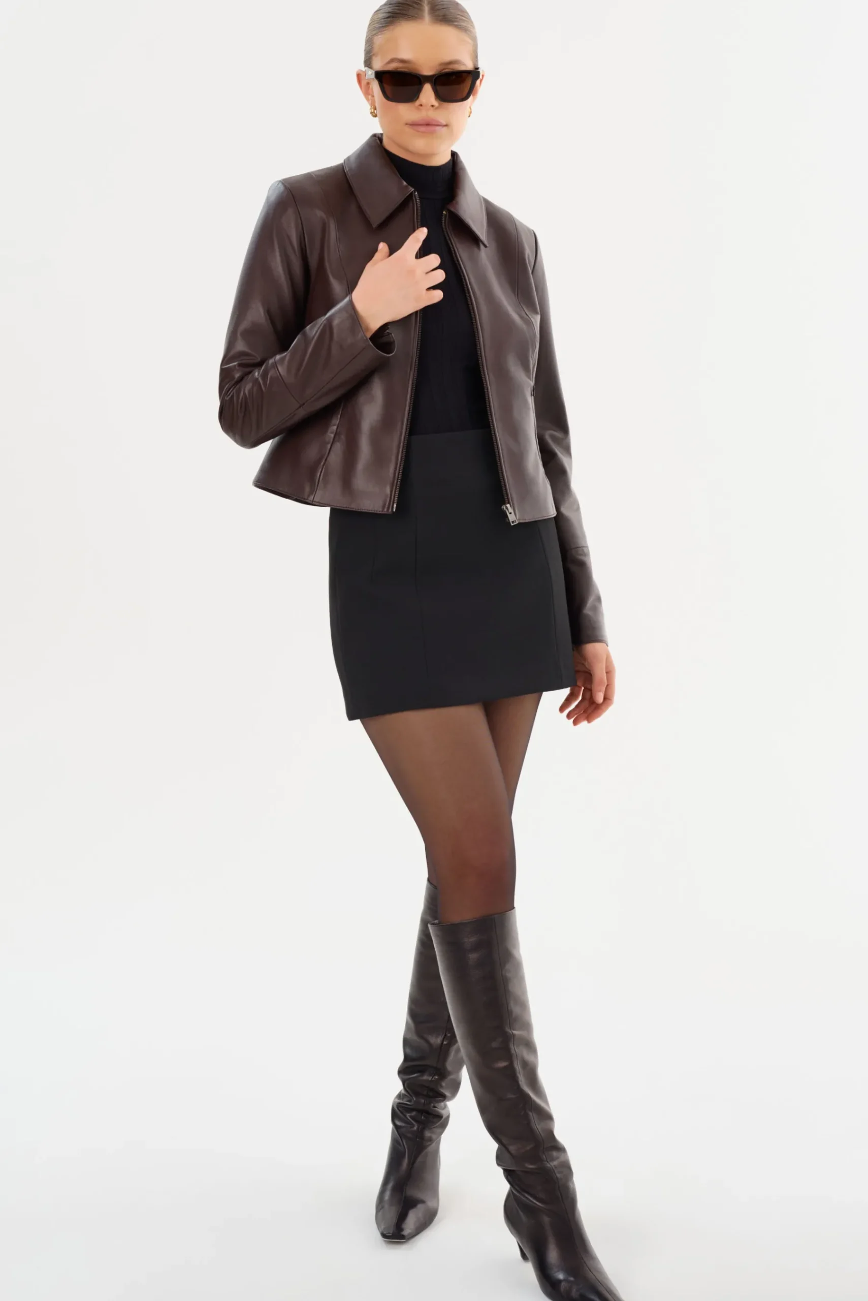 Femme LAMARQUE OCEANA | Fitted Leather Jacket