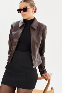 Femme LAMARQUE OCEANA | Fitted Leather Jacket